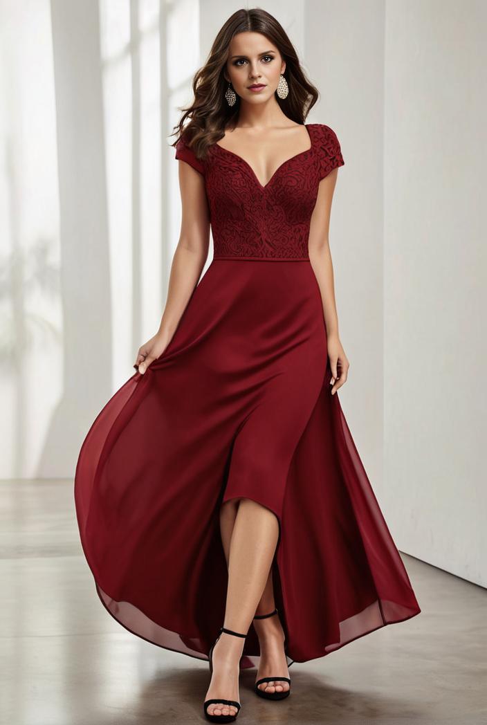 3 4 sleeve sheer sequin stripe high low hem evening dress 110546