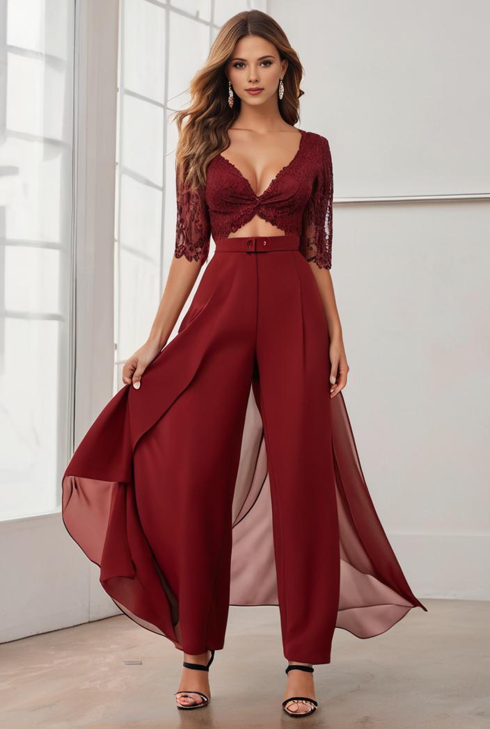 3 4 sleeve sheer sequin stripe high low hem evening dress 124854