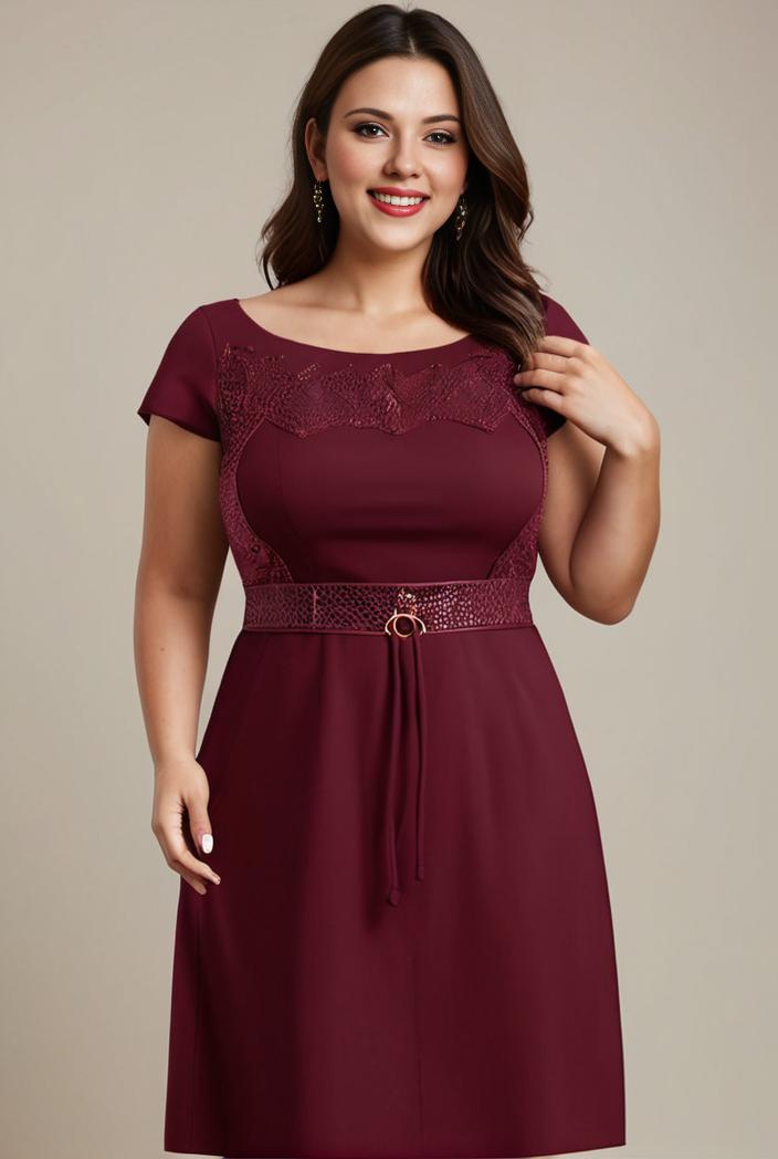 elegant chiffon maxi evening dress with lace cap sleeve 130960