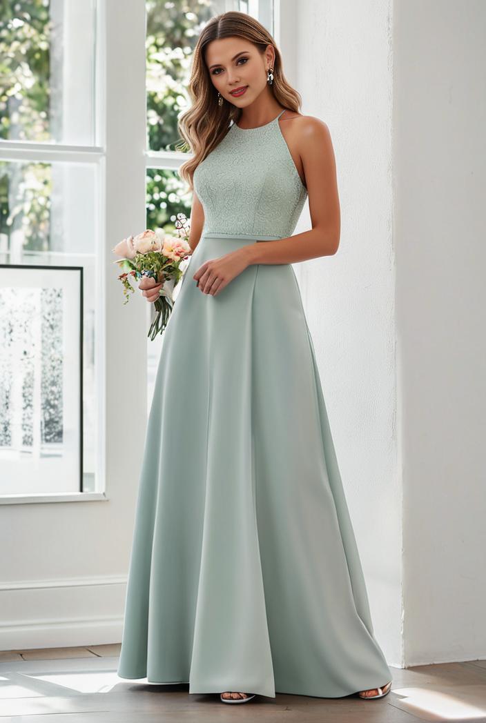 flowy chiffon one shoulder with three straps bridesmaid dress 137400