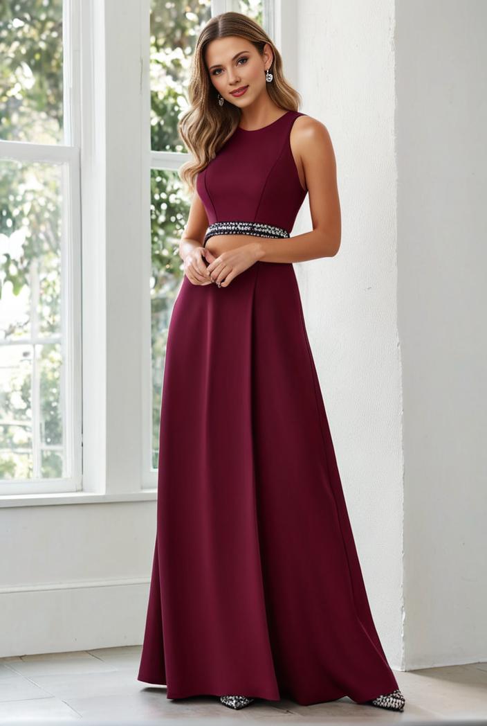 flowy chiffon one shoulder with three straps bridesmaid dress 137453
