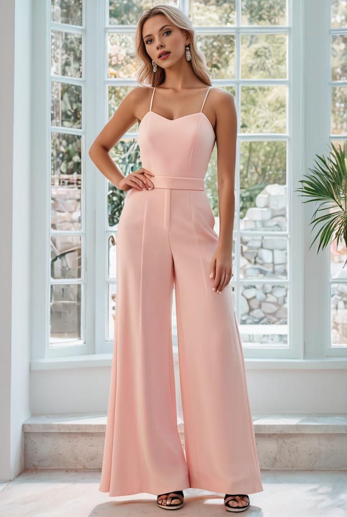 flowy chiffon one shoulder with three straps bridesmaid dress 137480