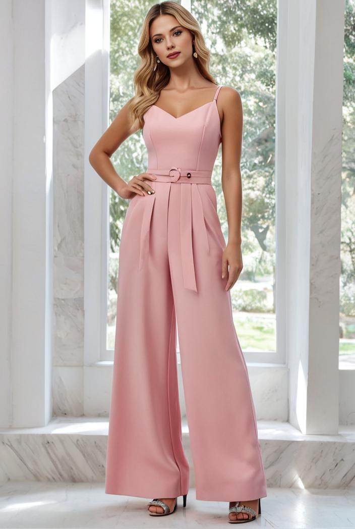 flowy chiffon one shoulder with three straps bridesmaid dress 137483