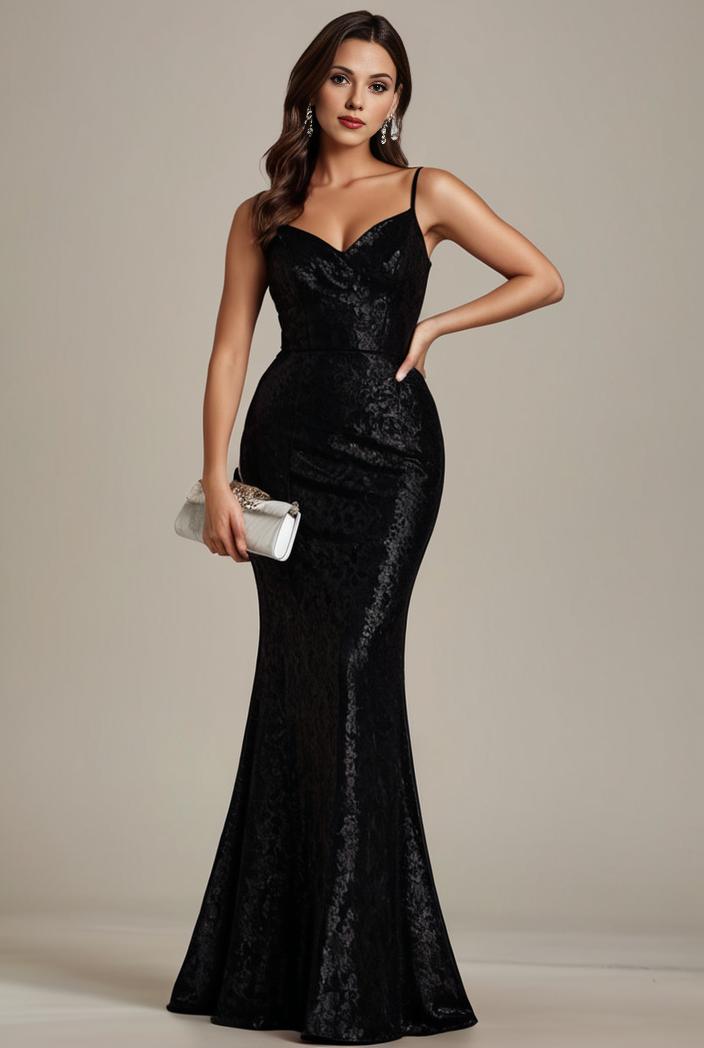 glitter spaghetti strap u veck open back bodycon stretchy evening dress 137747