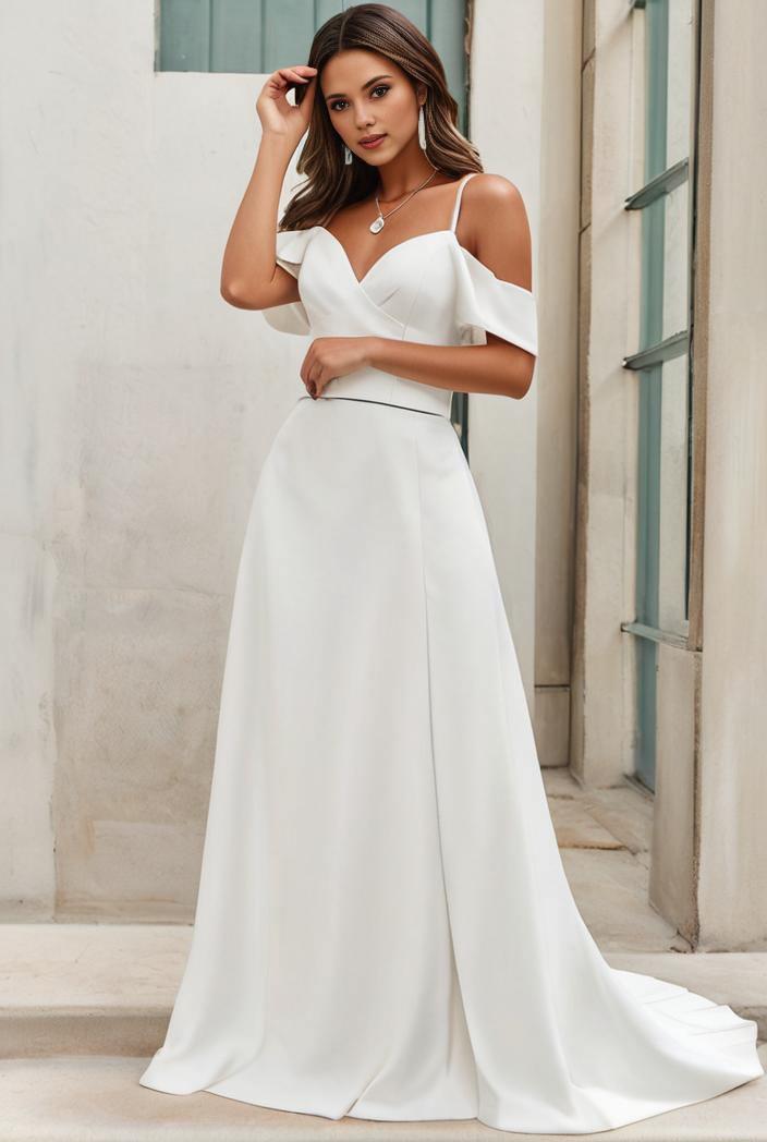 off shoulder spaghetti strap a line maternity dress 141292
