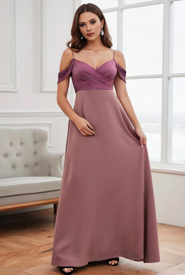 off shoulder spaghetti strap a line maternity dress 141342