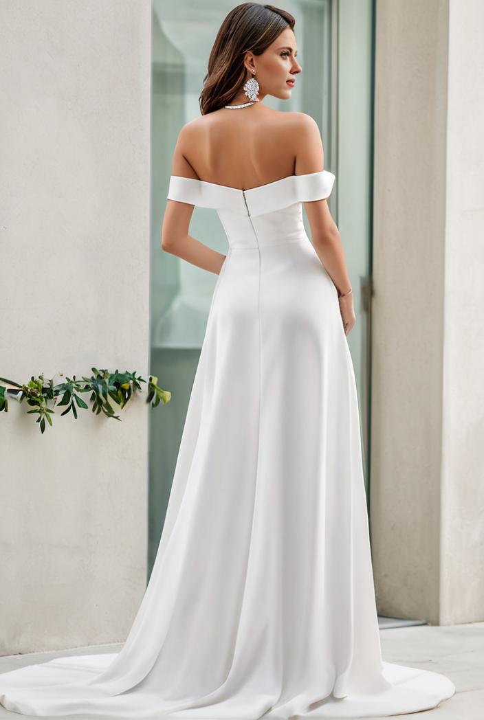 off shoulder spaghetti strap a line maternity dress 141349