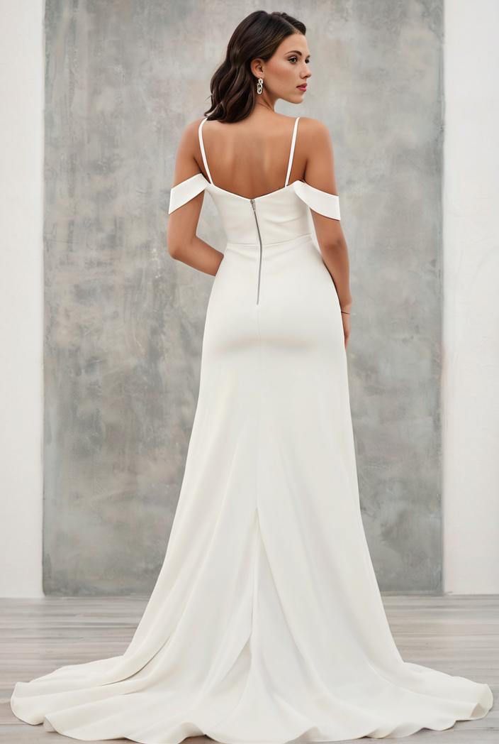 off shoulder spaghetti strap a line maternity dress 141350