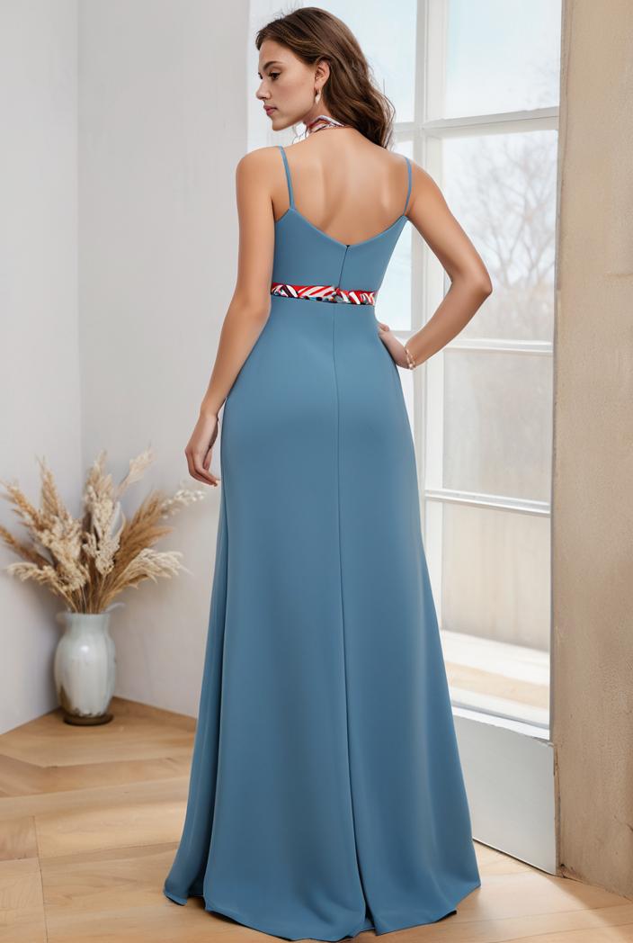 off shoulder spaghetti strap a line maternity dress 141356