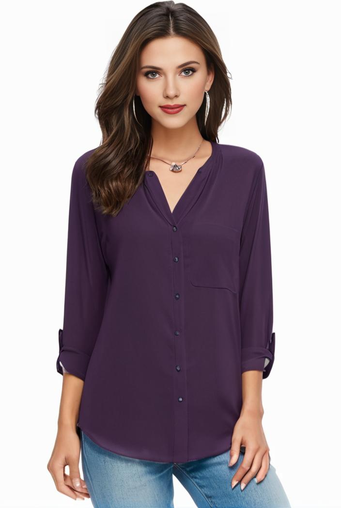 plus size casual blouse women s plus solid half sleeve turn down collar tunic top 143774