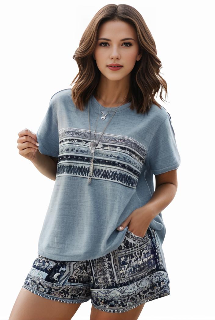 plus size casual pajama two piece set women s plus leopard heart print short sleeve tee shorts pajama 2 piece set 143987