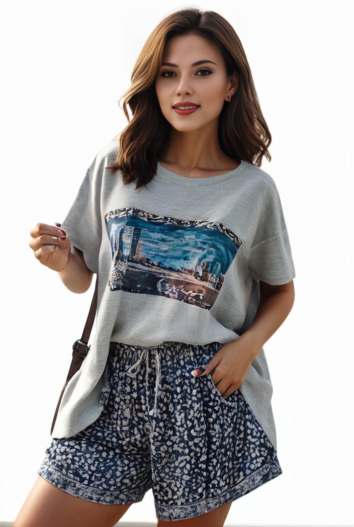 plus size casual pajama two piece set women s plus leopard heart print short sleeve tee shorts pajama 2 piece set 143990