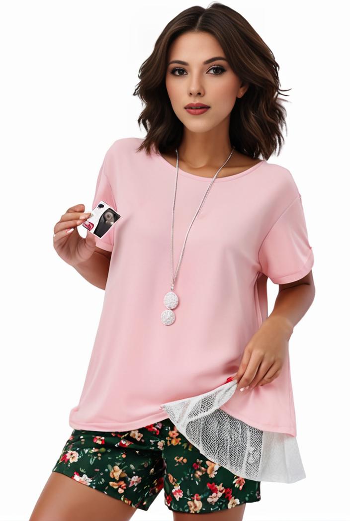 plus size casual pajama two piece set women s plus leopard heart print short sleeve tee shorts pajama 2 piece set 143998