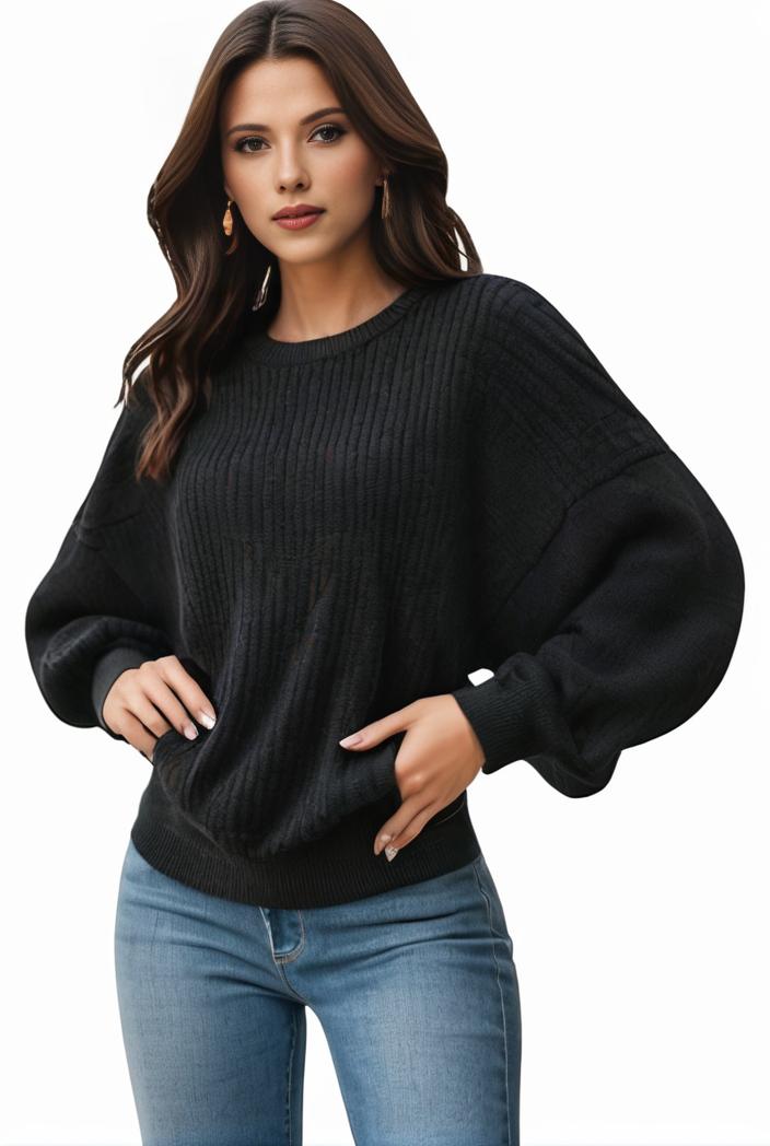 plus size casual sweatshirt women s plus solid waffle pattern long sleeve round neck sweatshirt 144256