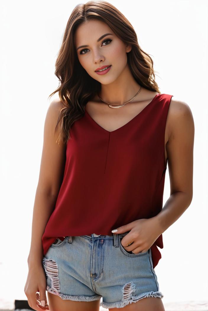 plus size casual tank top women s plus solid square neck pleated medium stretch tank top 144476