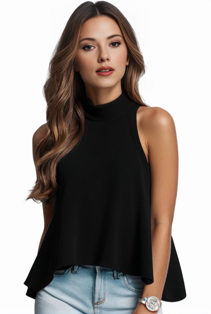 plus size elegant tank top women s plus solid halter neck tie back ruched tank top 145749