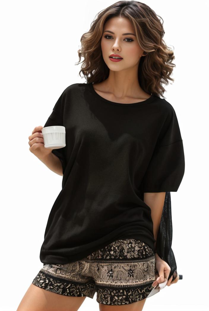 plus size casual pajama two piece set women s plus leopard heart print short sleeve tee shorts pajama 2 piece set 137774