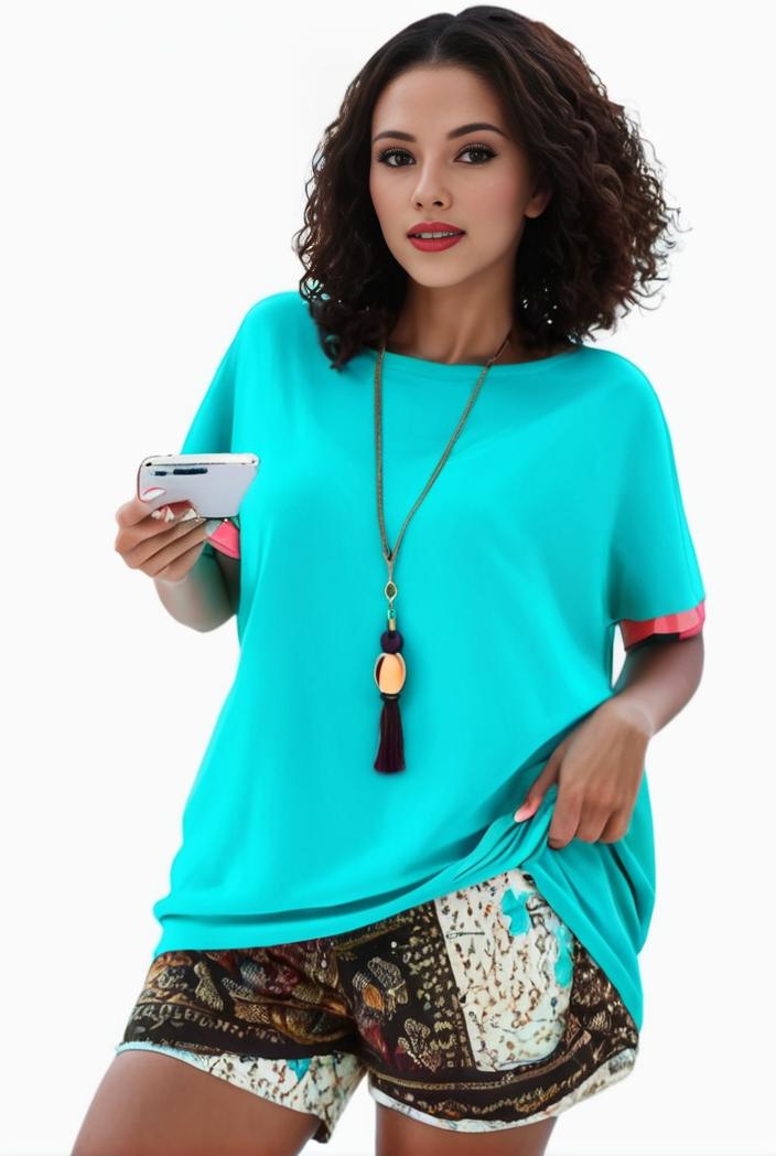 plus size casual pajama two piece set women s plus leopard heart print short sleeve tee shorts pajama 2 piece set 137785