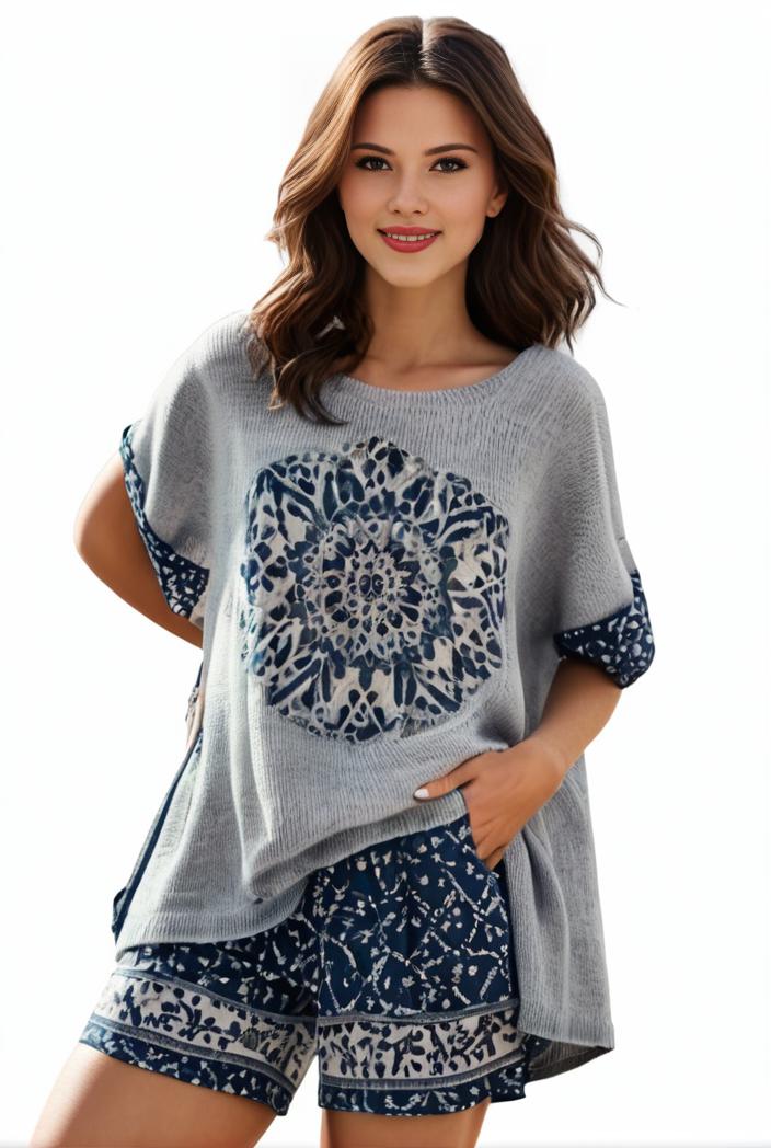 plus size casual pajama two piece set women s plus leopard heart print short sleeve tee shorts pajama 2 piece set 137792