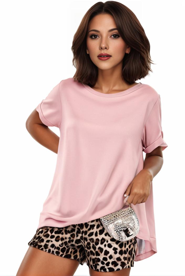 plus size casual pajama two piece set women s plus leopard heart print short sleeve tee shorts pajama 2 piece set 137800
