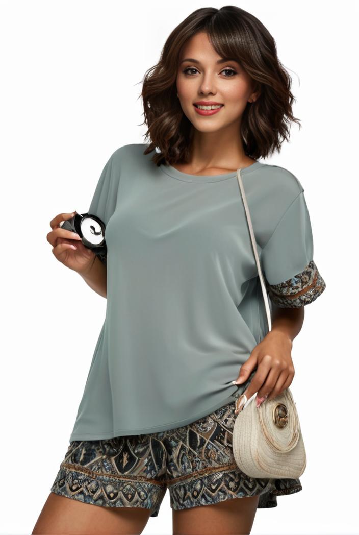 plus size casual pajama two piece set women s plus leopard heart print short sleeve tee shorts pajama 2 piece set 137823