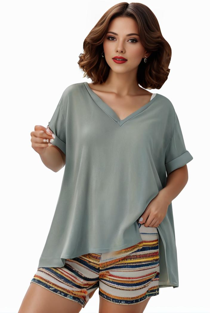 plus size casual pajama two piece set women s plus leopard heart print short sleeve tee shorts pajama 2 piece set 137827