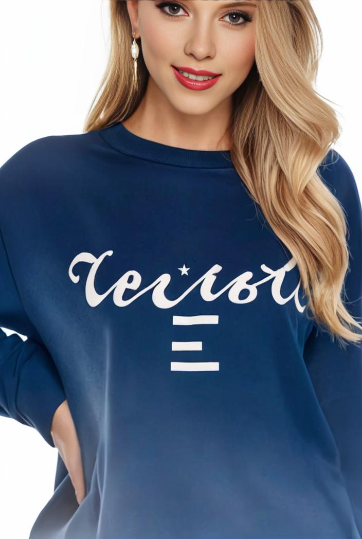 plus size casual sweatshirt women s plus ombre letter heart print raglan sleeve round neck slight stretch pullover sweatshirt 137960
