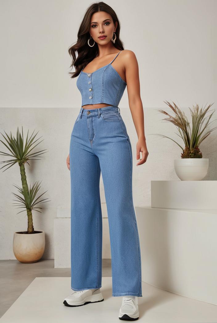 relaxed fit denim jumpsuit with slant pockets non elastic washed denim overalls women s denim apparel 111916