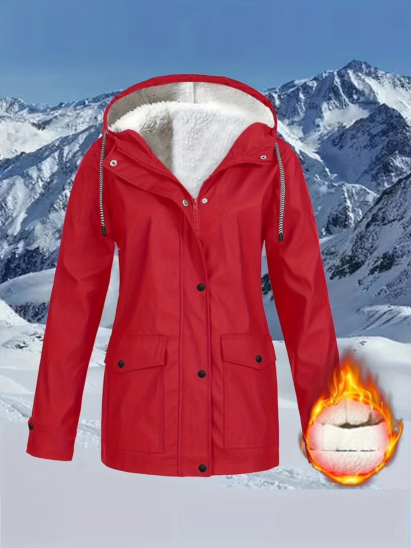 Stylish Drawstring Hooded Trench Coat for Women Versatile Outerwear