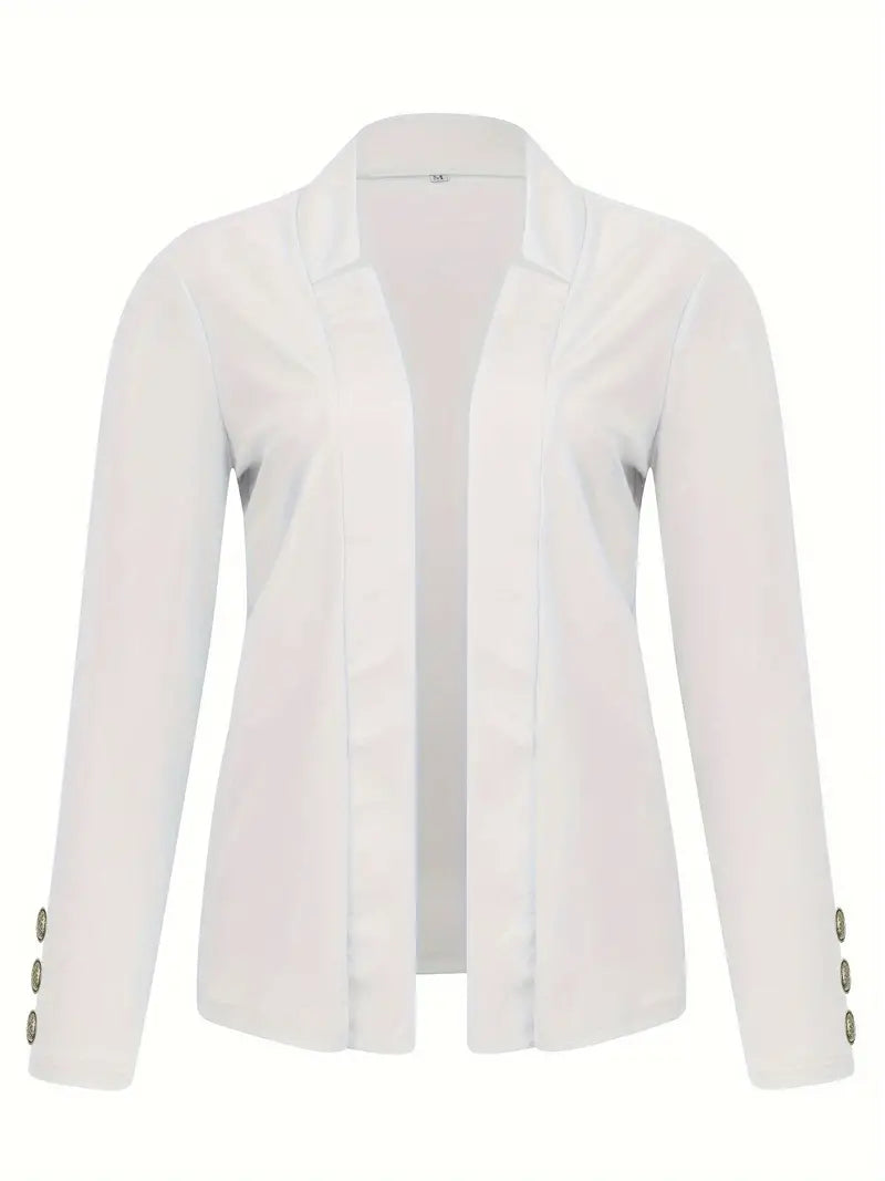 Sophisticated Office Blazer with Stylish Button Detail