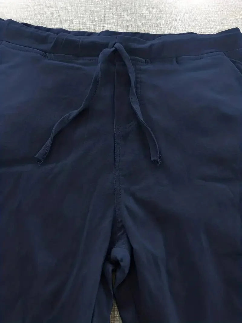 Long Drawstring Pants with Pockets for Women