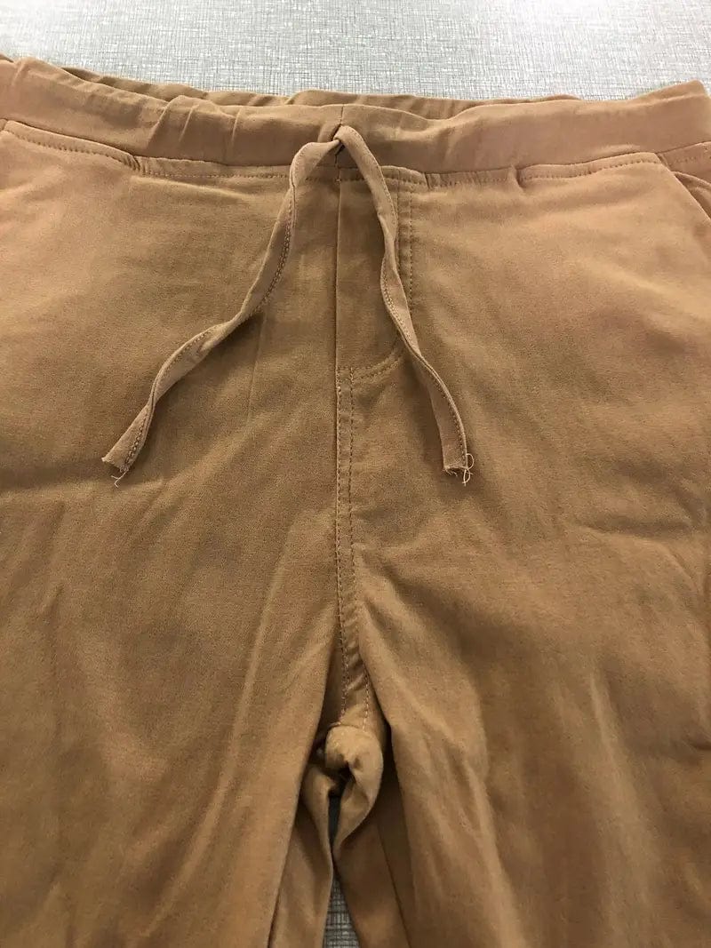 Long Drawstring Pants with Pockets for Women