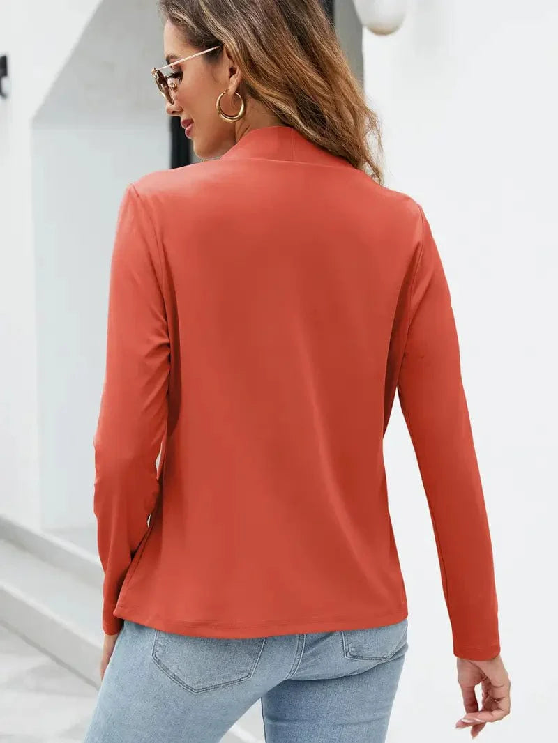 Chic Open Front Blazer with Stylish Pockets for Women