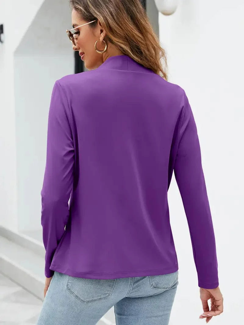 Chic Open Front Blazer with Stylish Pockets for Women