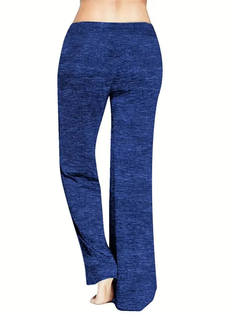 Comfy Drawstring Pants with Faith Cross Print for Women