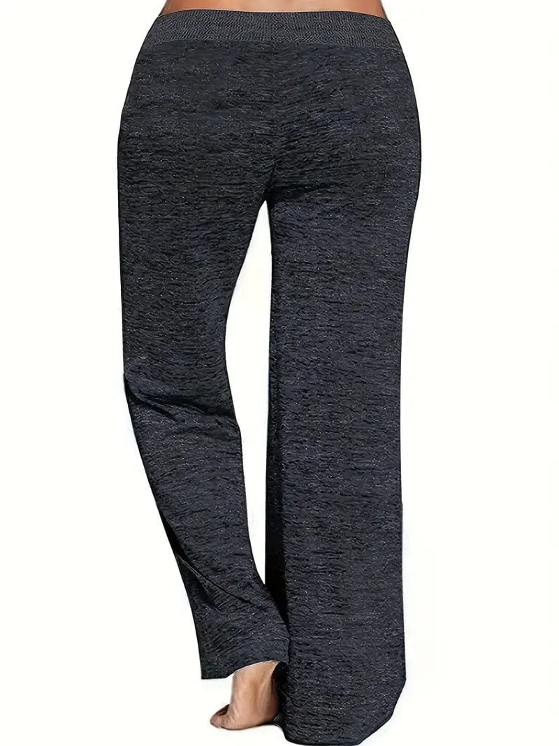 Comfy Drawstring Pants with Faith Cross Print for Women