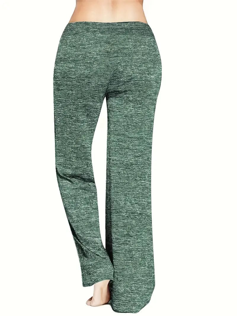 Comfy Drawstring Pants with Faith Cross Print for Women