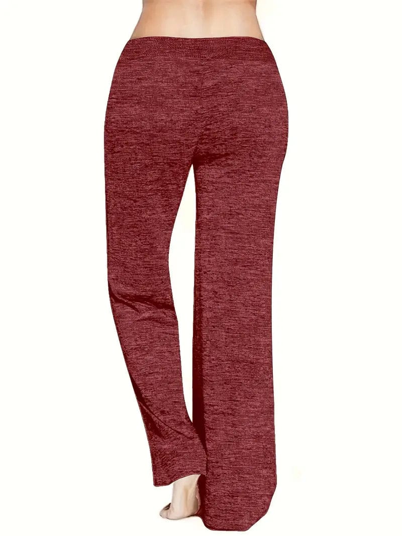 Comfy Drawstring Pants with Faith Cross Print for Women