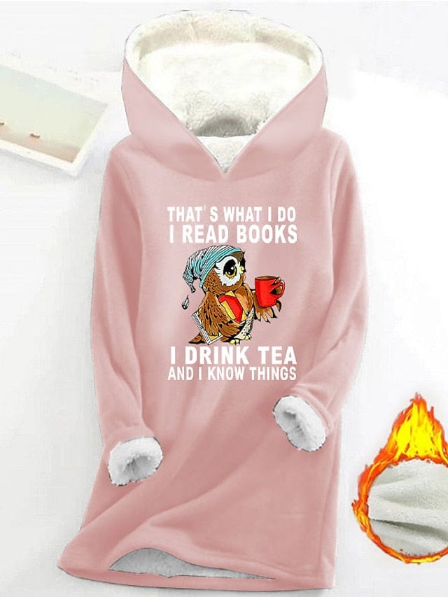 Cozy Sherpa-Lined Women's Graphic Hoodie Sweatshirt