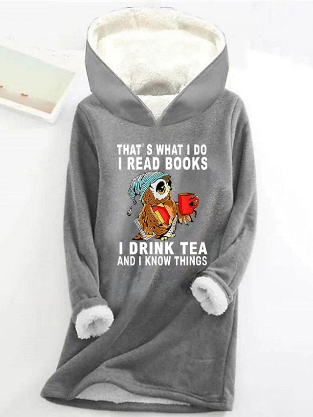 Cozy Sherpa-Lined Women's Graphic Hoodie Sweatshirt