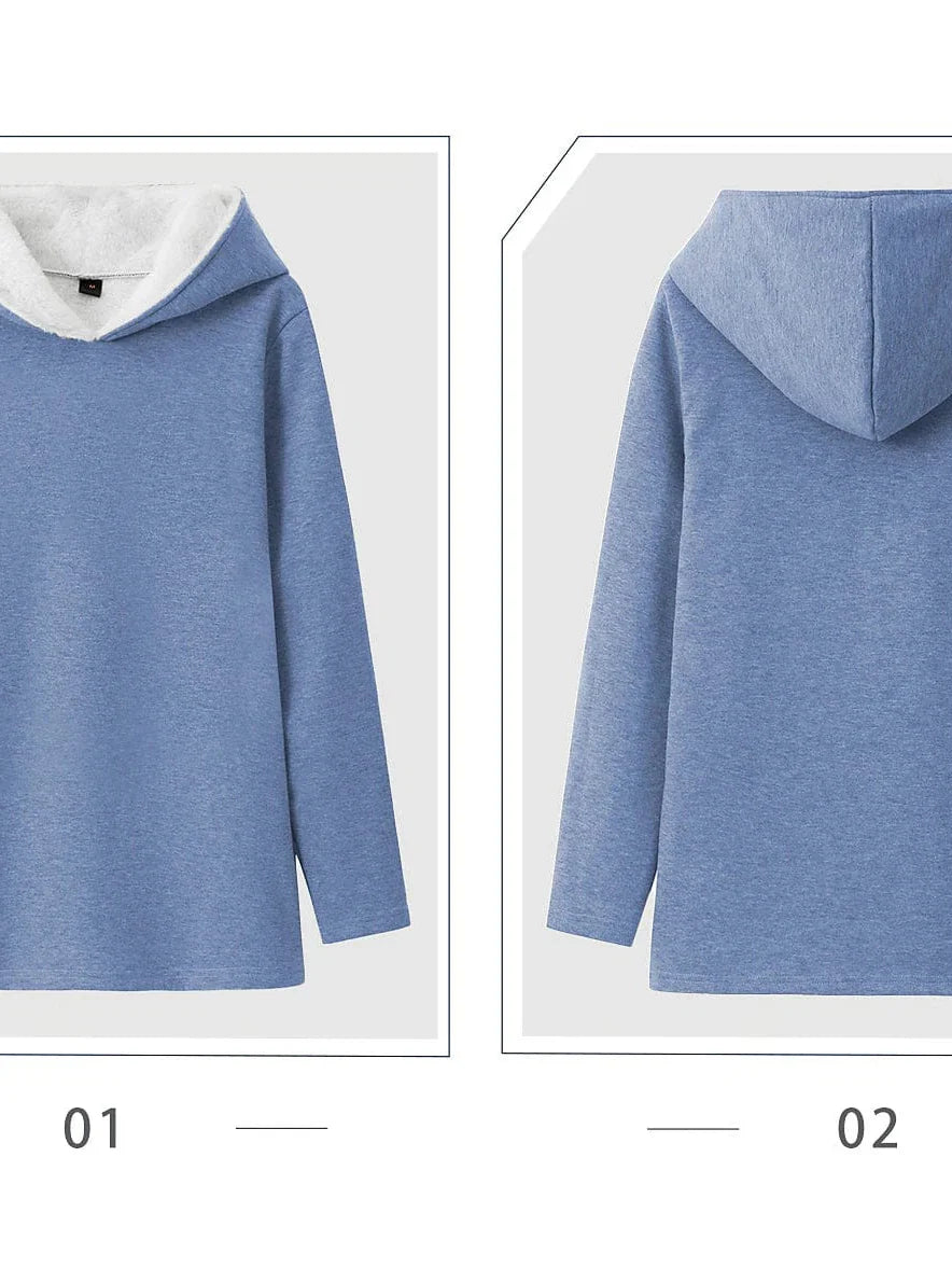 Cozy Sherpa-Lined Women's Graphic Hoodie Sweatshirt