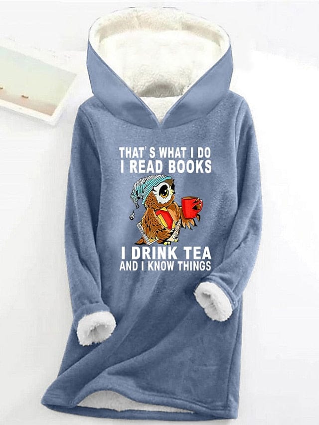 Cozy Sherpa-Lined Women's Graphic Hoodie Sweatshirt