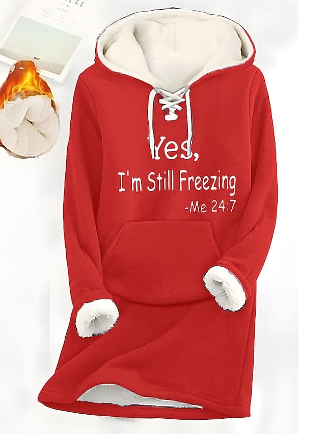 Cozy Sherpa-Lined Women's Hoodie Sweatshirt