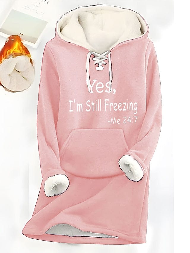 Cozy Sherpa-Lined Women's Hoodie Sweatshirt