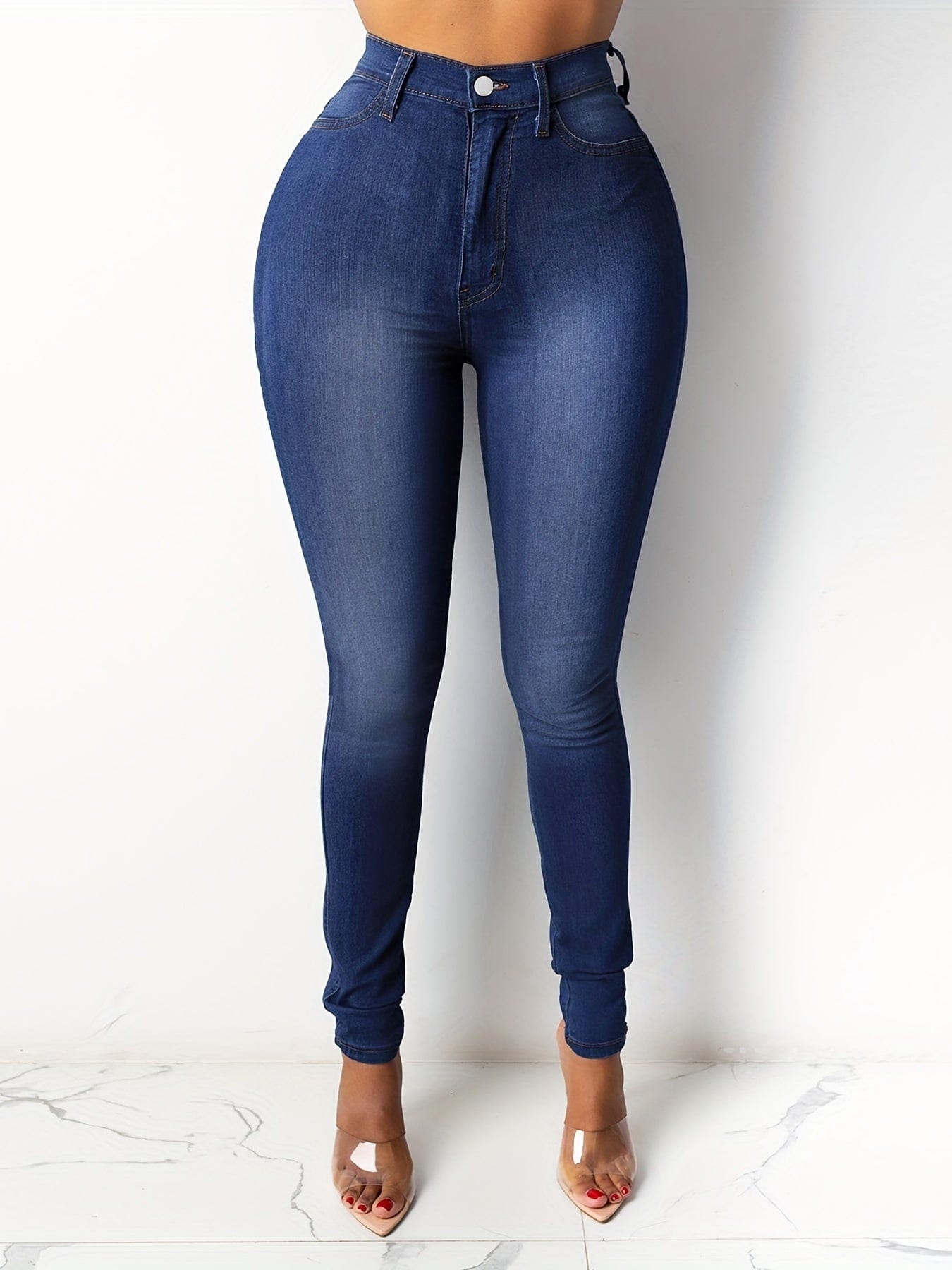 Curveenhancing High Rise Skinny Denim Jeans