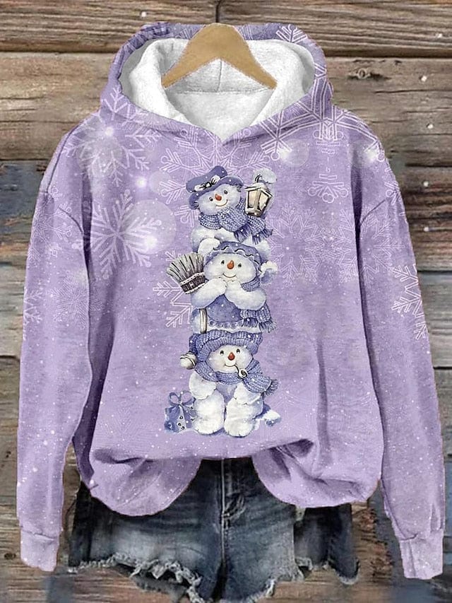 Cute Cat Print Women's Hoodie Sweatshirt for Fall & Winter