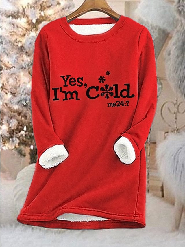 Stay Warm and Stylish Women's Graphic Sweatshirt Pullover