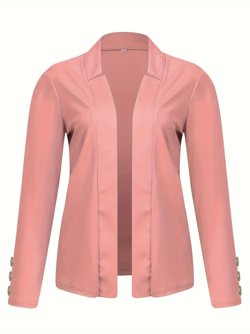 Sophisticated Office Blazer with Stylish Button Detail