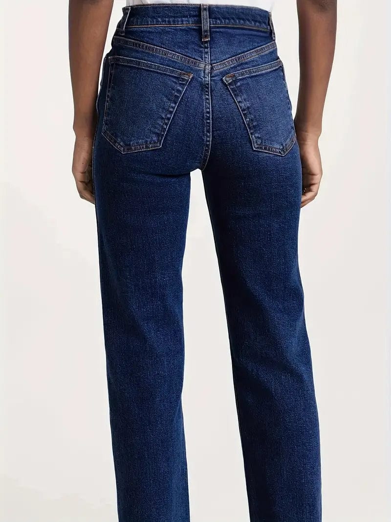 Mid-Stretch Loose Fit Women's Denim Pants