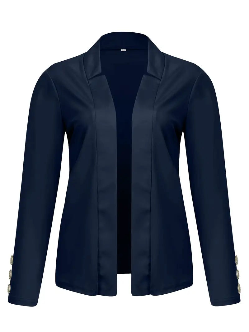Sophisticated Office Blazer with Stylish Button Detail